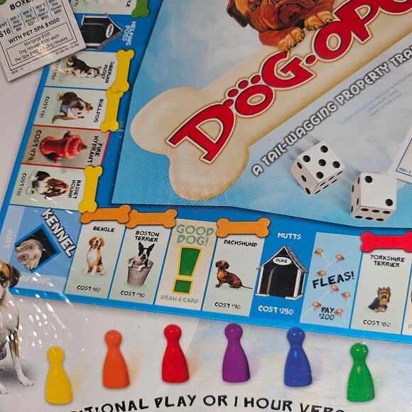 New Dog-Opoly Board Game. By Late For The Sky Dog Themed Version of Monopoly - Picture 8 of 9